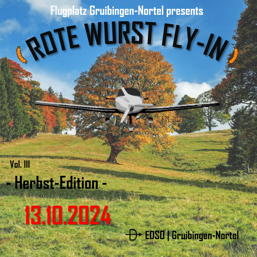 Rote-Wurst-Fly-In auf dem Nortel am 13. Oktober 2024 - Herbst-Edition